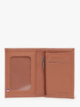 Portefeuille Porte-monnaie Madras Cuir Etrier Marron madras EMAD941-vue-porte