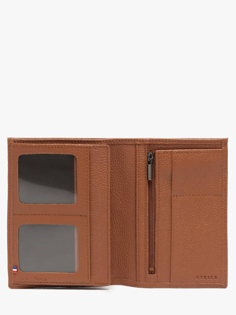 Wallet Madras Leather Etrier Brown madras EMAD442 other view 1