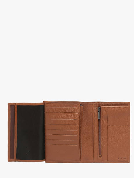 Wallet Madras Leather Etrier Brown madras EMAD442 other view 2