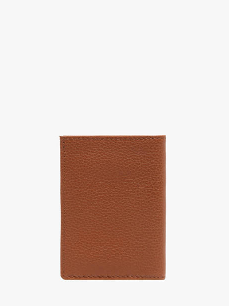 Leather Cardholder Madras Etrier Brown madras EMAD013 other view 2