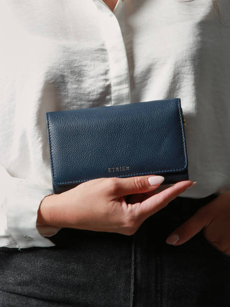 Portefeuille M Tradition Cuir Etrier Bleu tradition ETRA095M vue secondaire 1